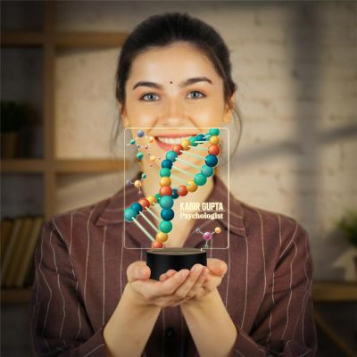 Personalized Doctor LED Night Lamp with Warm White Light Thankyou Gift for Doctor Appreciation Gift for Doctor Clinic & Hospital Decor Light (Psychologist Lamp)